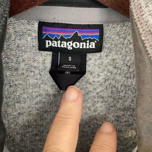 Patagonia Better Sweater Gray 1/4 Zip Pullover Men’s Small Fleece Lined Long Sle - Picture 6 of 8